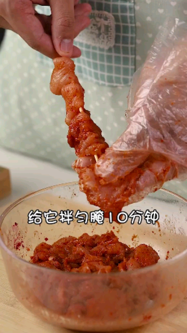 烧烤味鸡肉里脊串