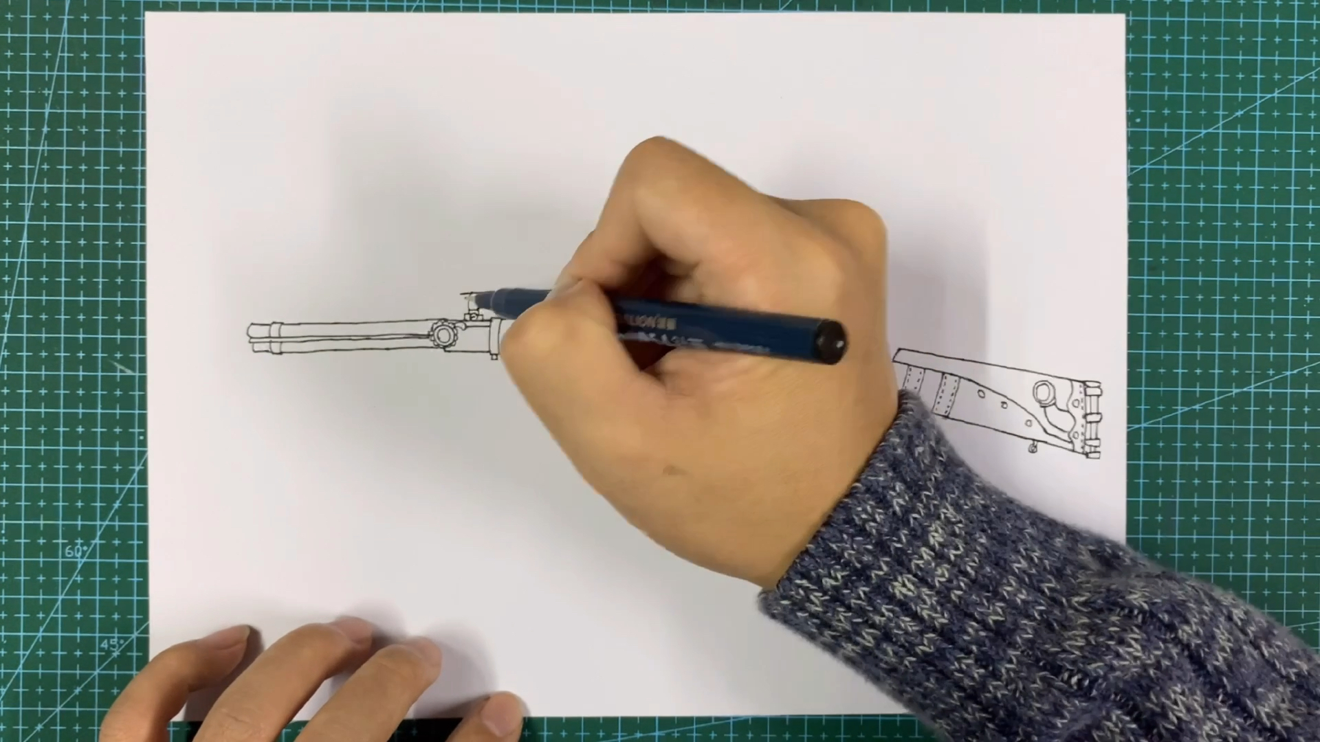 #和平精英#手绘吃鸡第一把Win94-机械英豪狙击枪武器皮肤