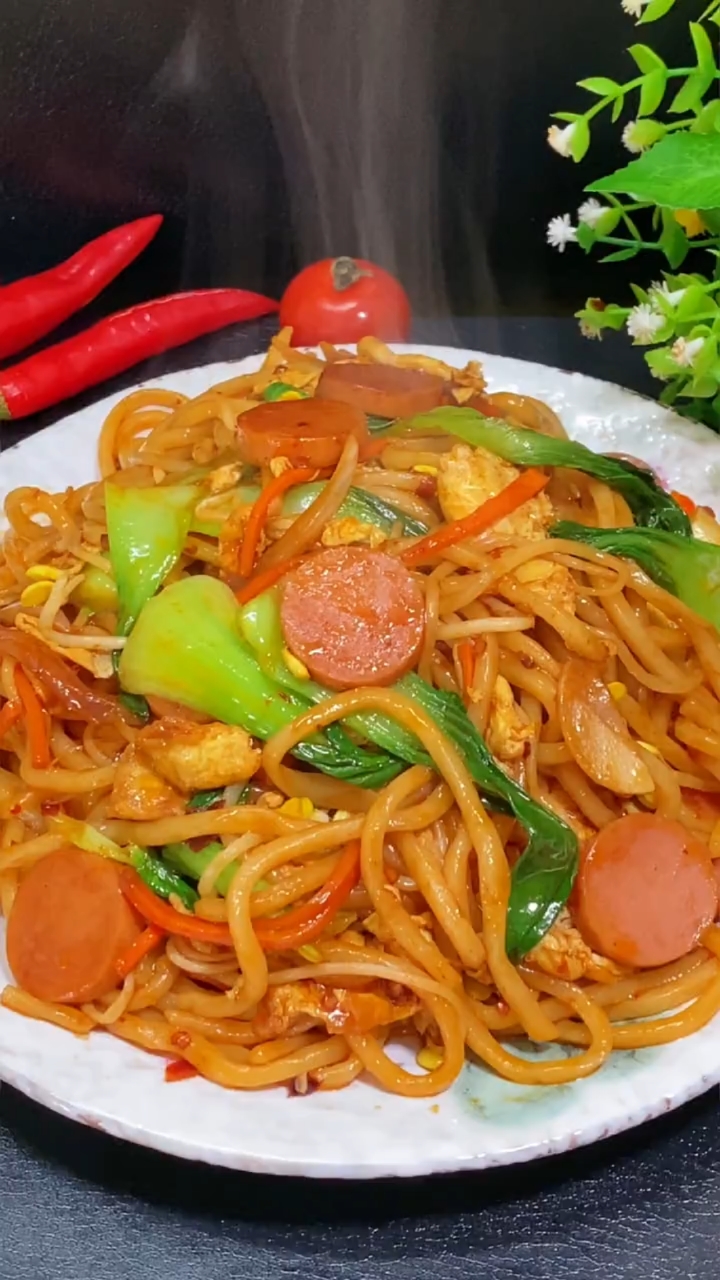 #在家做个拿手菜#肉炒面