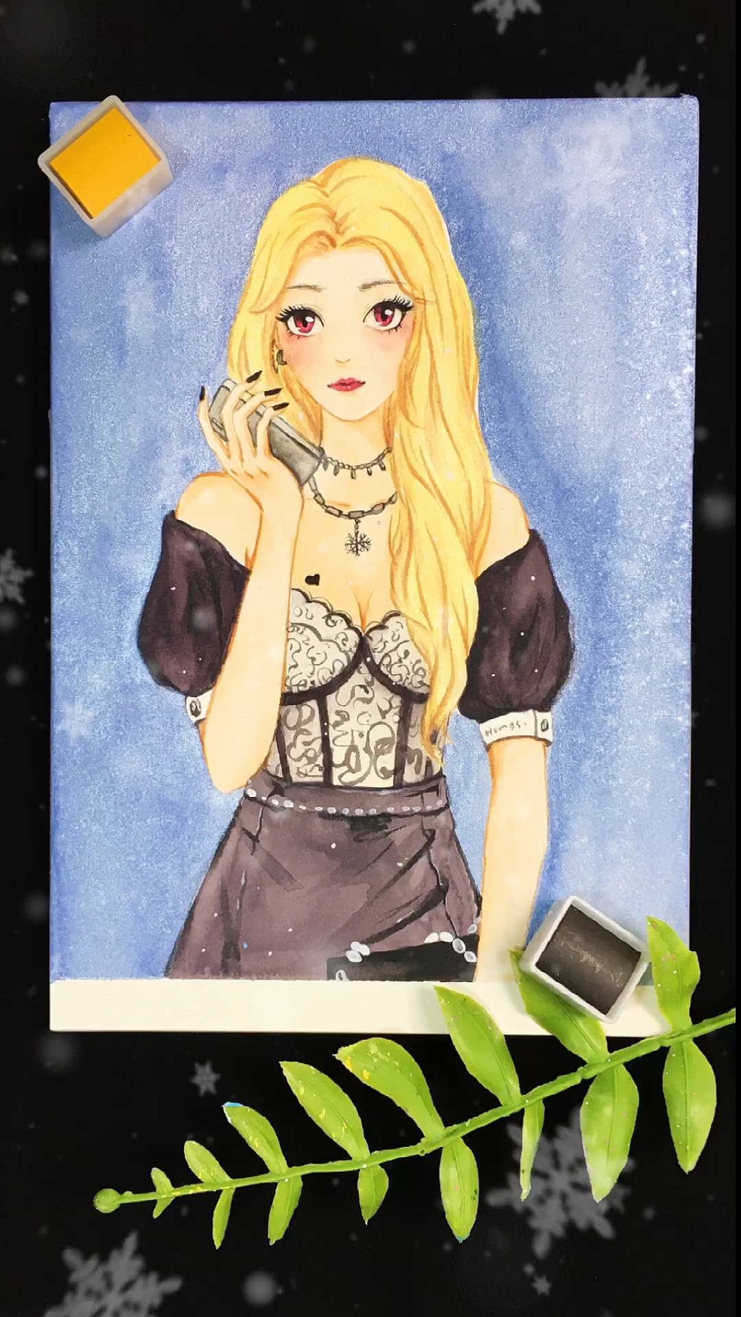 #艾莎公主!#艾莎黑化啦!这个造型还习惯吗?