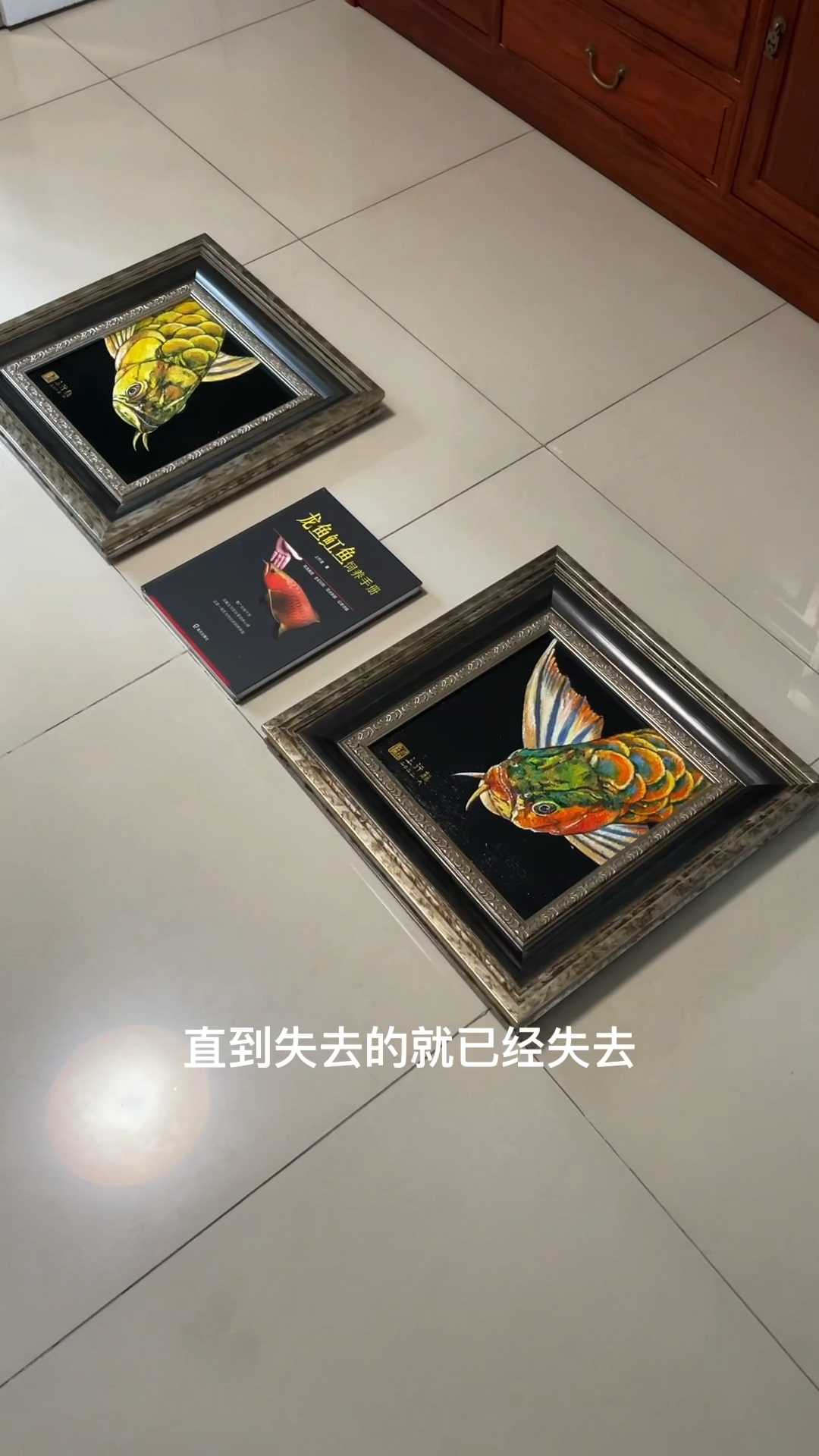 #龙鱼画#这样的龙鱼对画,你喜欢吗?