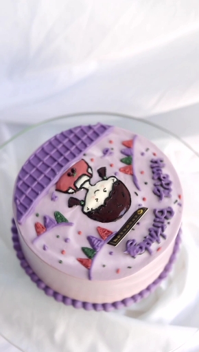 #厦门烘焙培训#3D手绘蛋糕,手残党也能绘制出这么漂亮的卡通蛋糕!#厦门烘焙培训