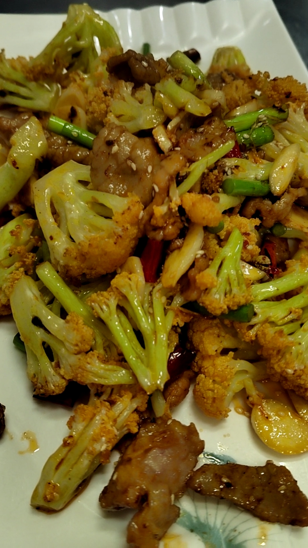 干煸有机菜花,你喜欢吗。