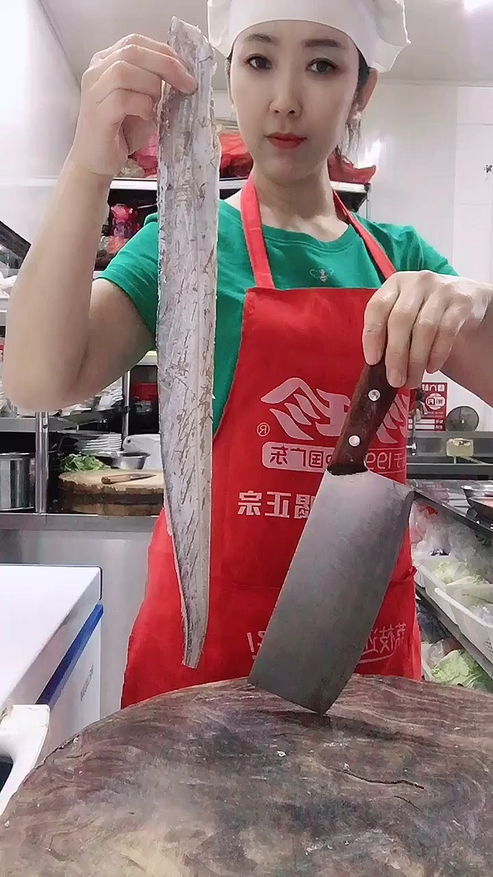 带鱼,两种改刀方法