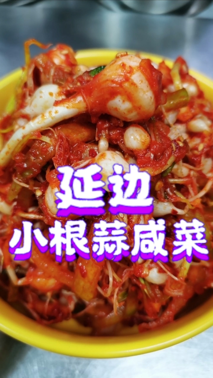 延边美食小根蒜咸菜