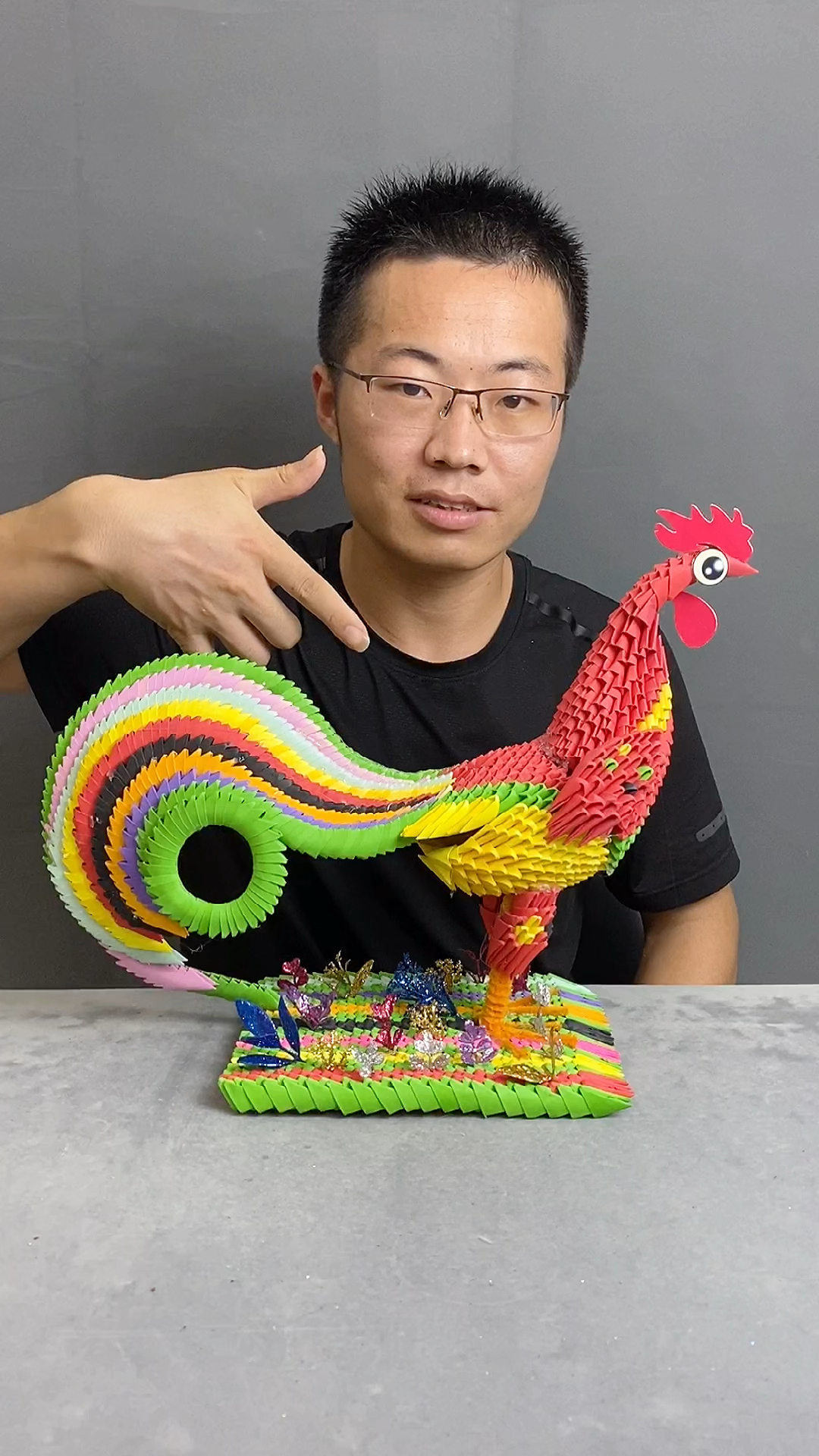 #音为有你#用纸做的大公鸡,像吗