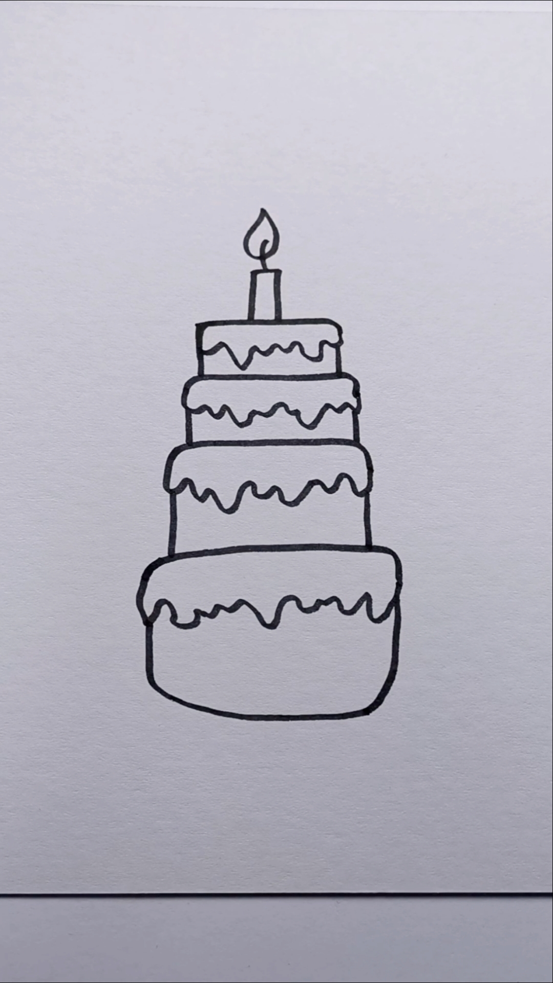 #简笔画#生日蛋糕简笔画