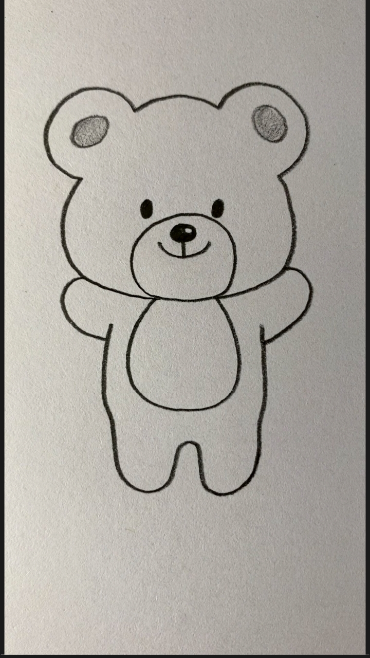 画卡通小熊