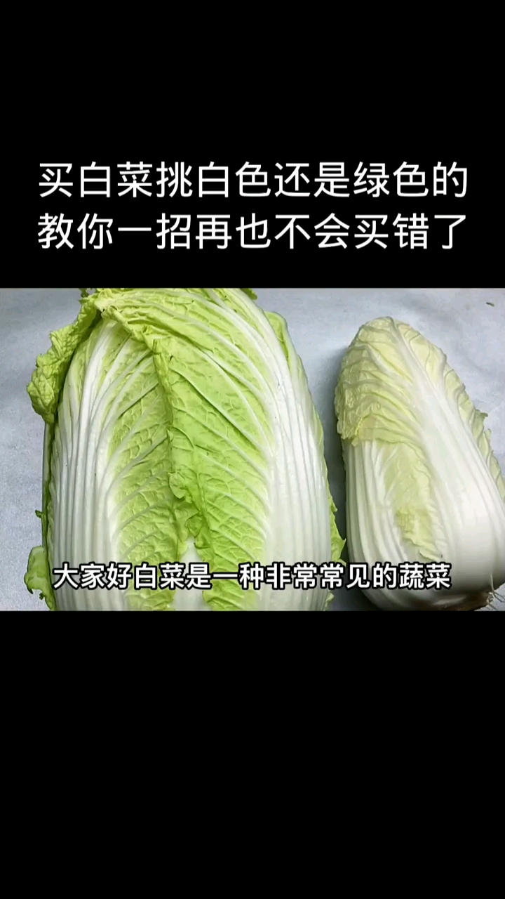 教大家怎么挑选大白菜