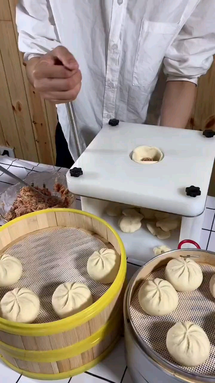 仿手工手动包子机