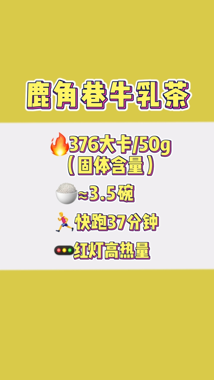 #全民正能量#牛乳茶好喝但热量也不低啊!