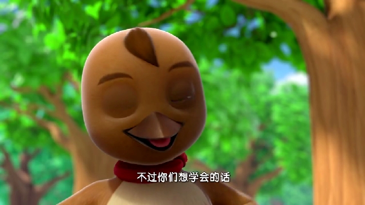 #动漫#（萌鸡小队2）学大雁飞