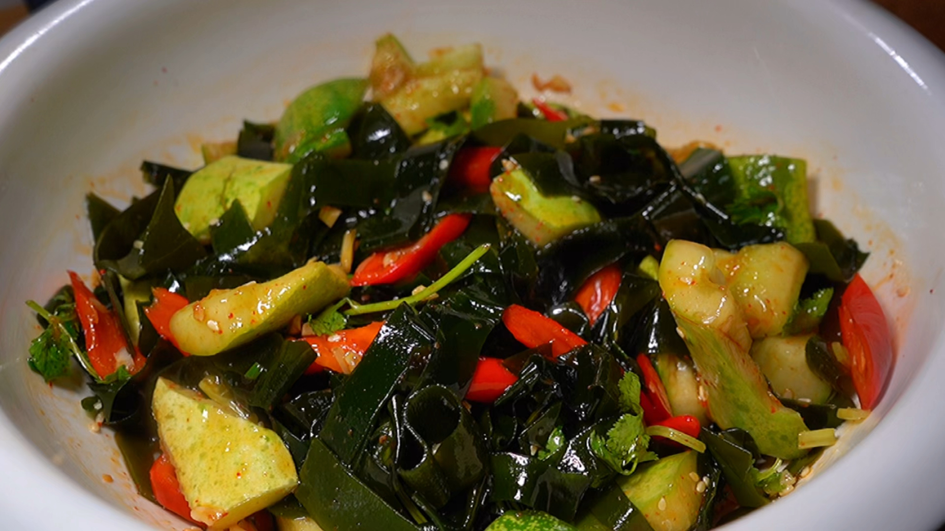 #在家做个拿手菜#夏天没有胃口来一盘凉拌裙带菜特别的开胃解腻