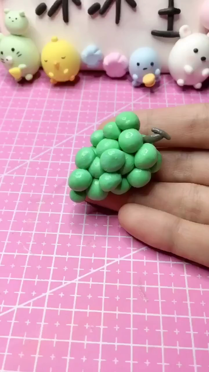 #超轻粘土#粘土葡萄