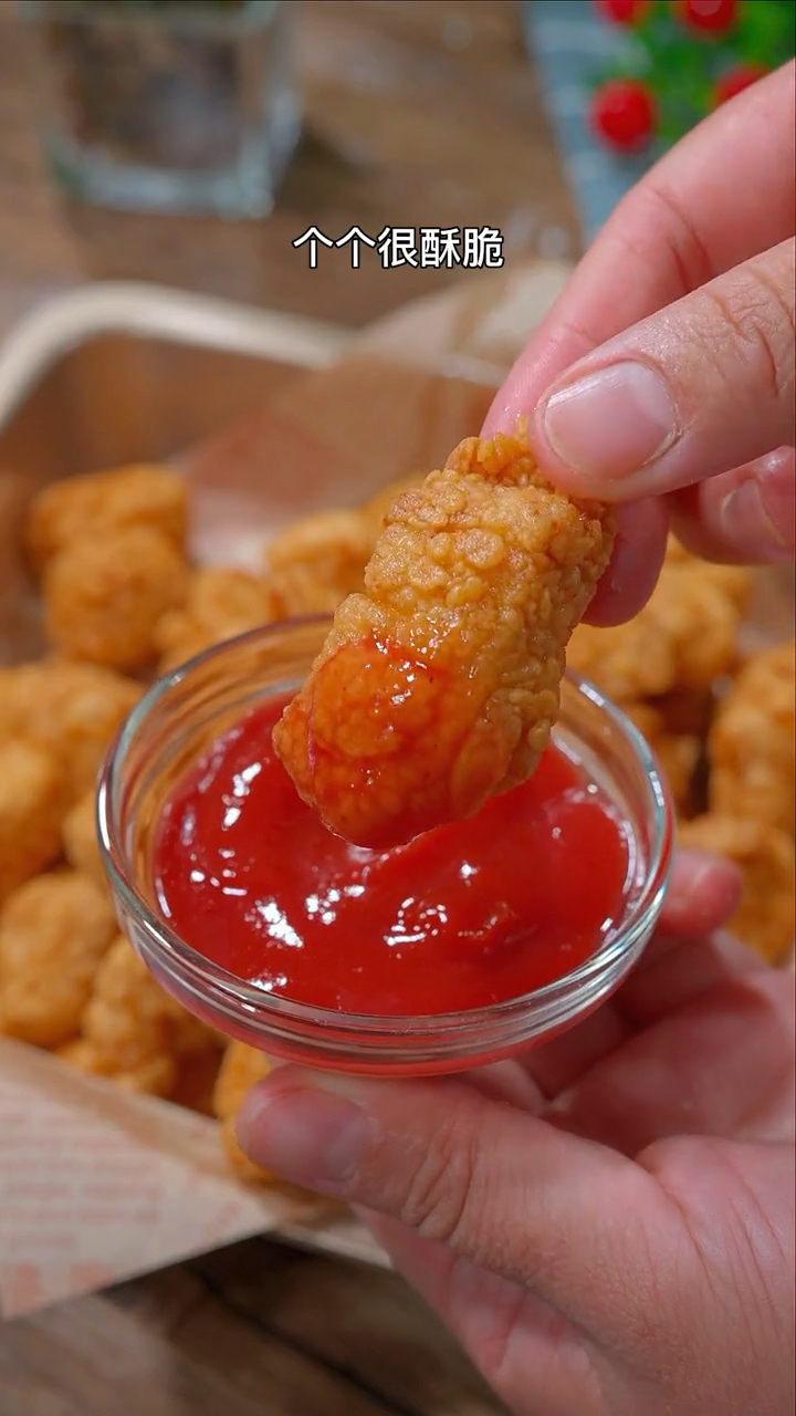 #美食#劲脆鸡米花,外酥里嫩,一盘不够吃
