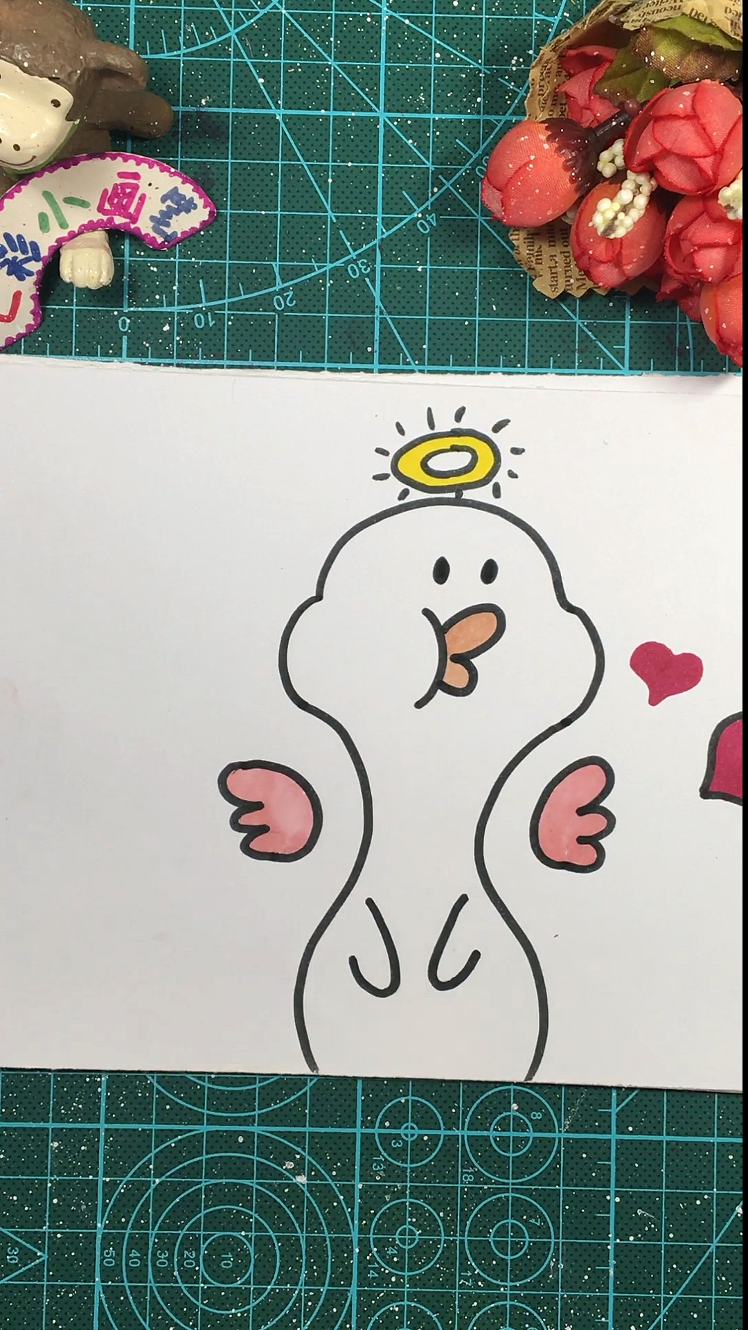 #儿童简笔画#爱你鸭