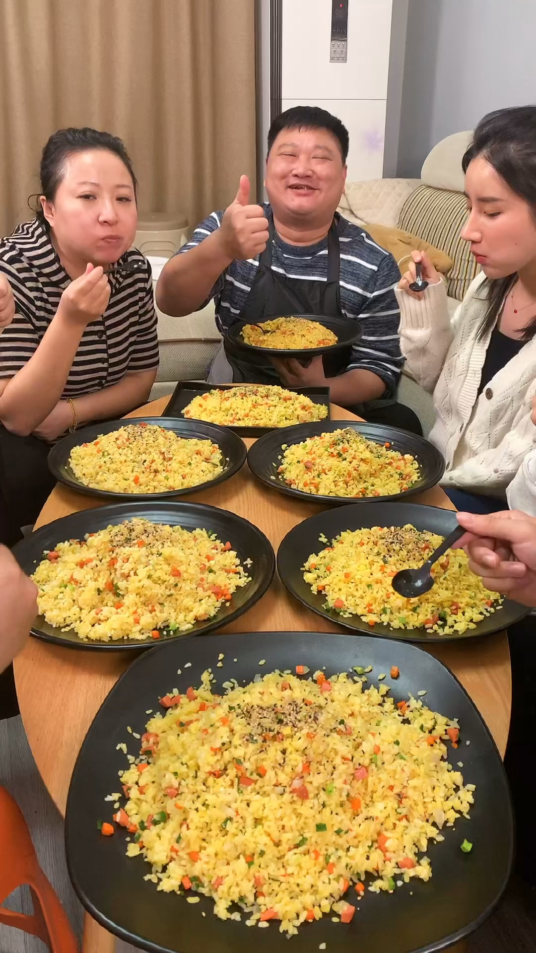 #美食#家庭版黄金炒饭做法，感谢朋友们的支持！
