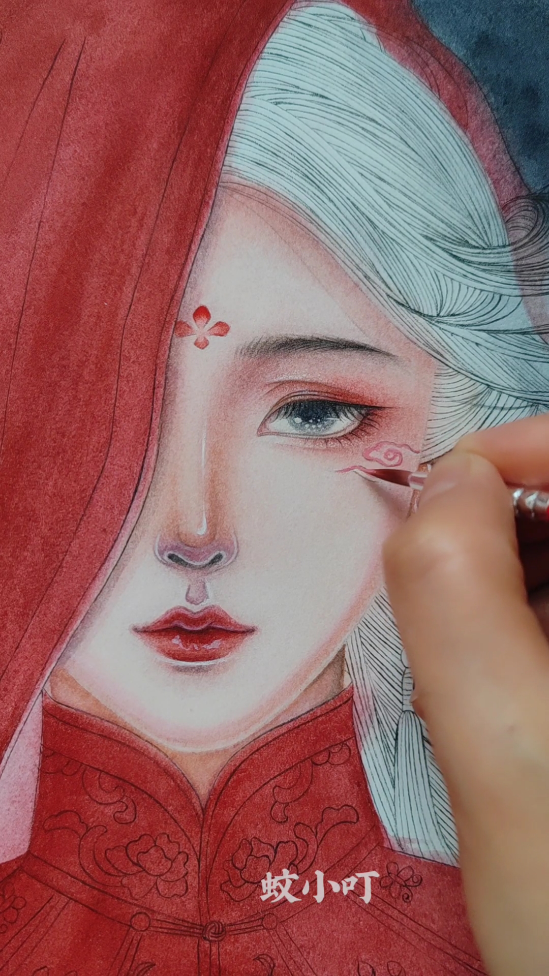 #水彩#原创古风插画