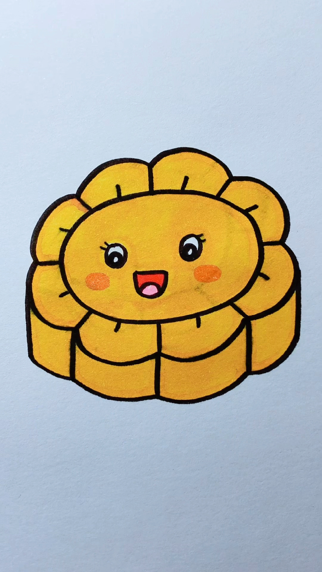 #简笔画#简笔画月饼