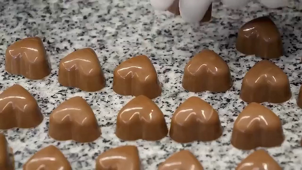 爱心巧克力制作太好看了