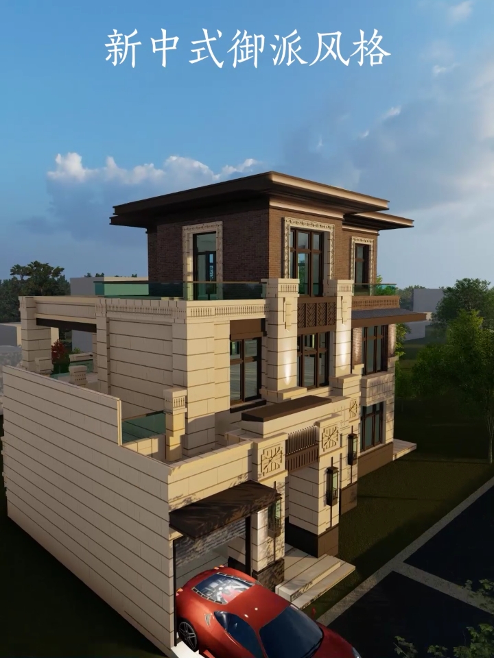 #别墅设计#白灰相间的御派风格是现在很常见的,豪华有气场,可以彰显屋主的气派