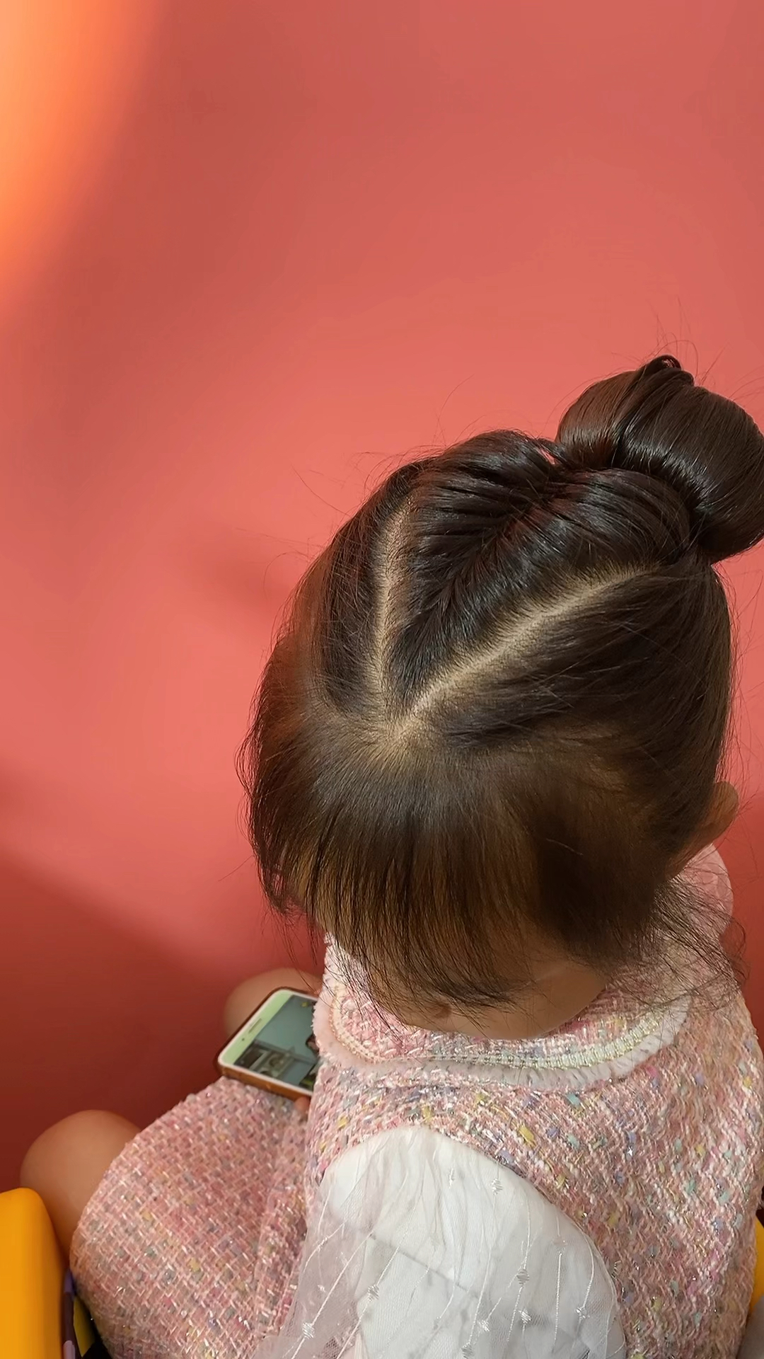 #全民最火编发#头顶鱼尾辫丸子头教程