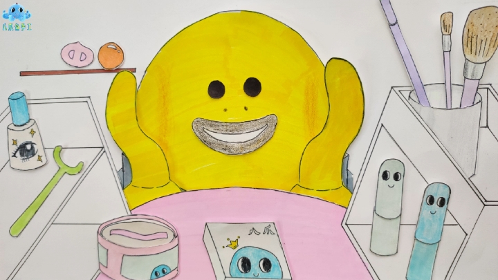 手绘定格动画,把小蜜鸭打扮成名画人物,你看出是谁了?评论区见