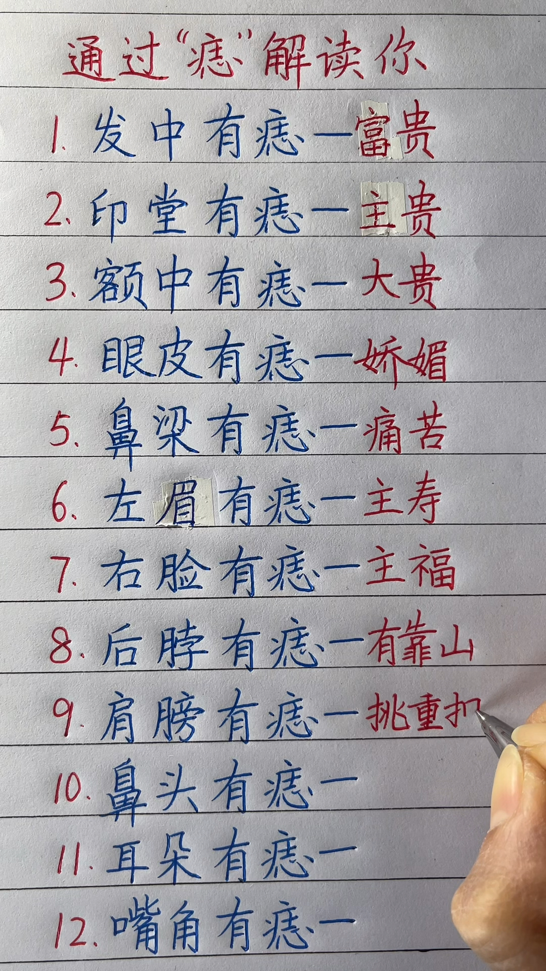 通过“痣”解读你