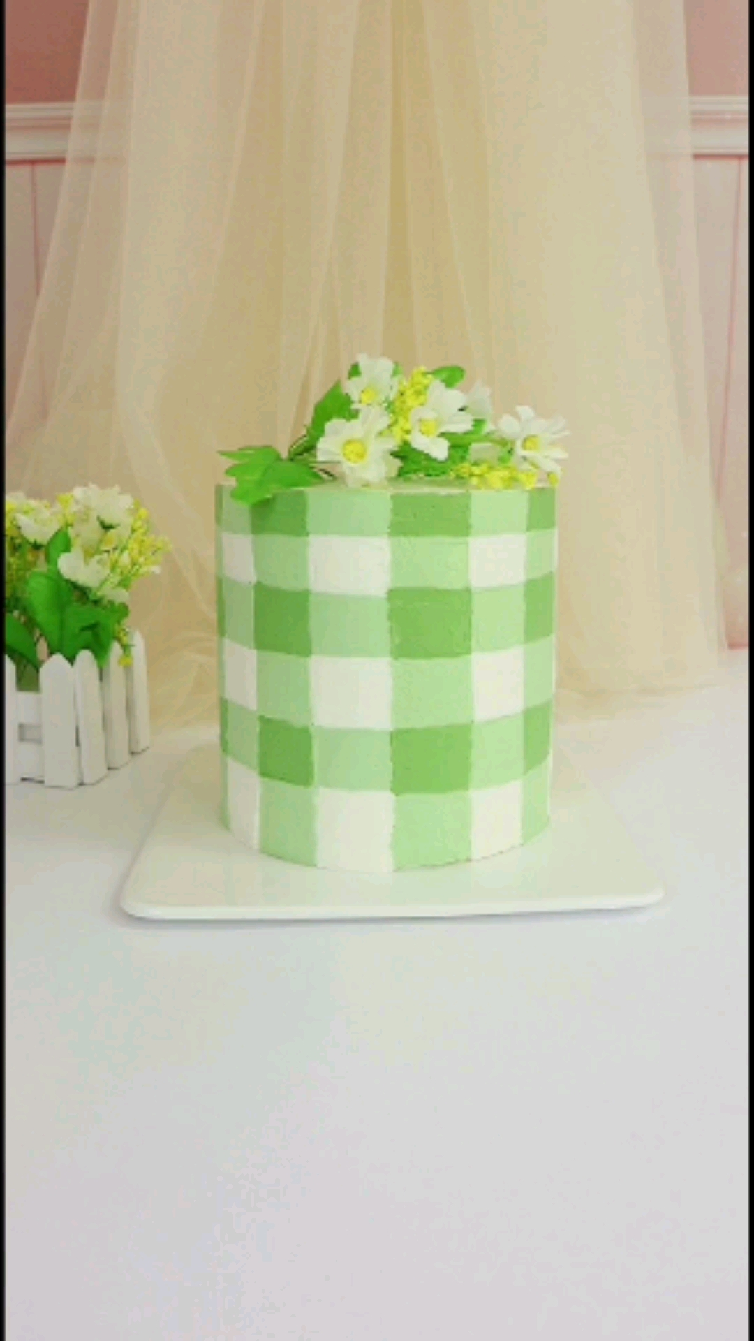 #2021我的心愿#创意格子蛋糕