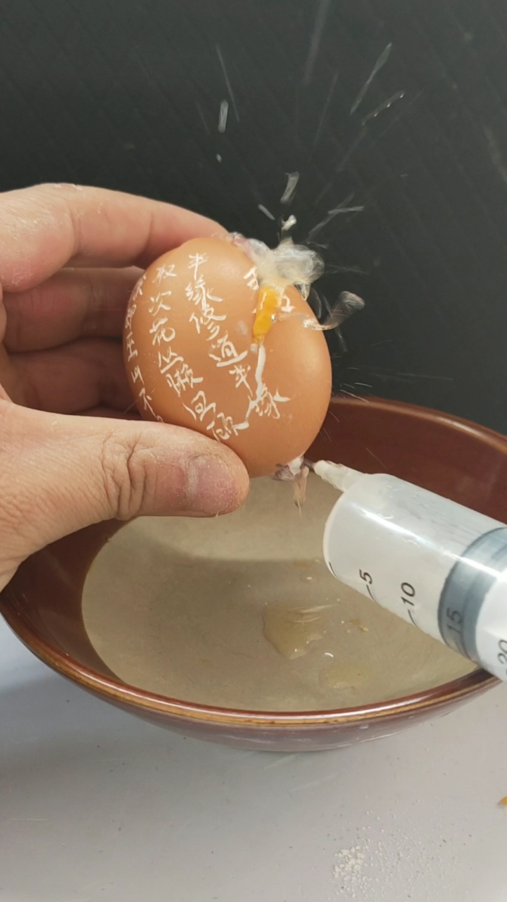 #我要上热门#牛人在鸡蛋上雕诗作画,结果意想不到