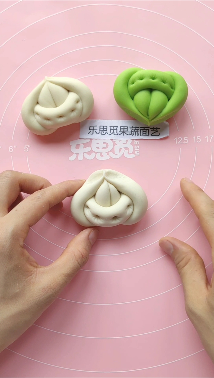 #果蔬卡通包#爱心馒头教程,慢动作,你还能学废吗?
