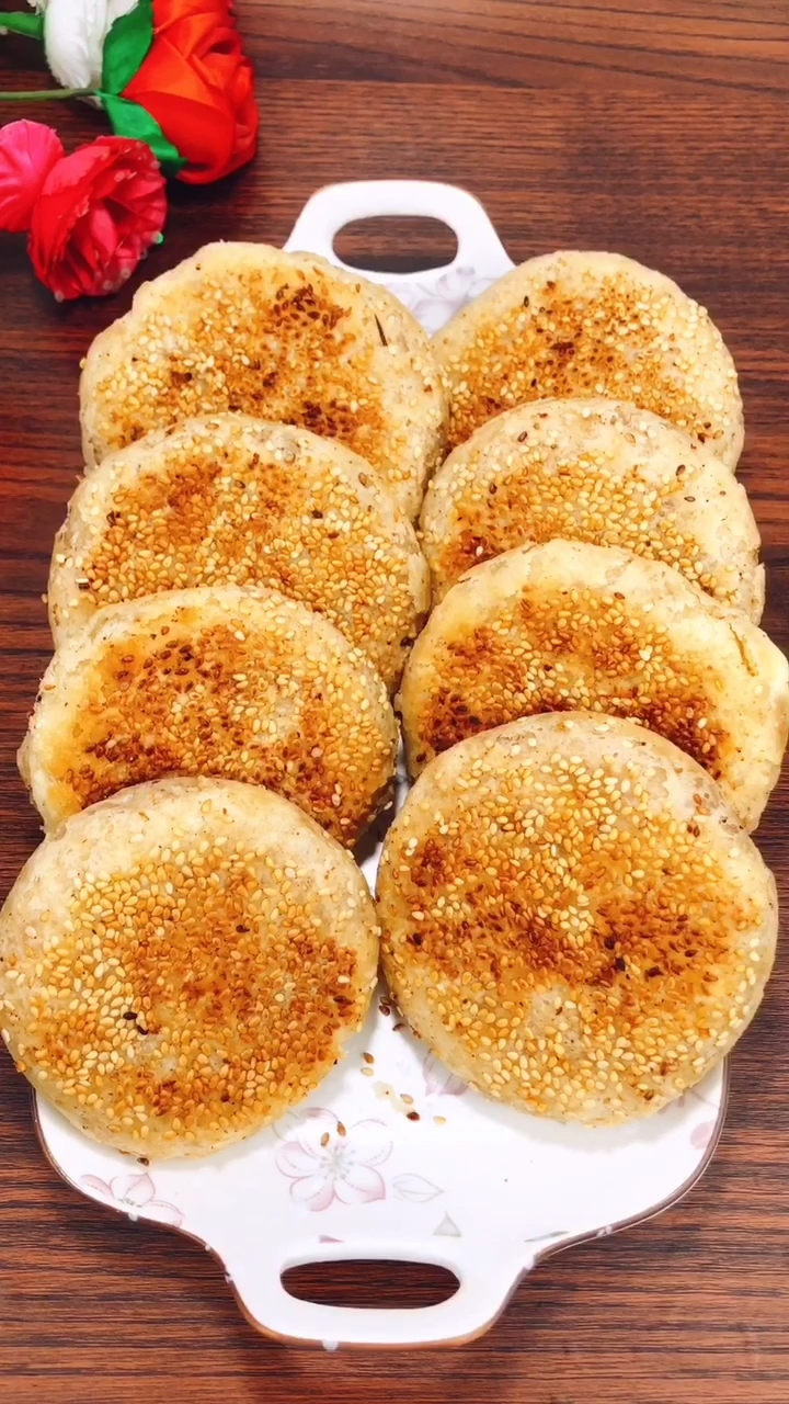 #家乡特色美食#油酥烧饼在家就能做,咸香酥软一定要试做一下