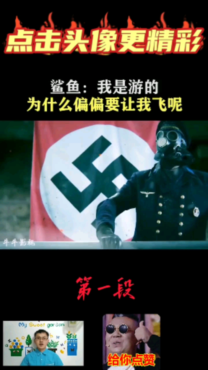 #好看电影#鲨鱼:我是游的,为什么偏偏要让我飞呢?