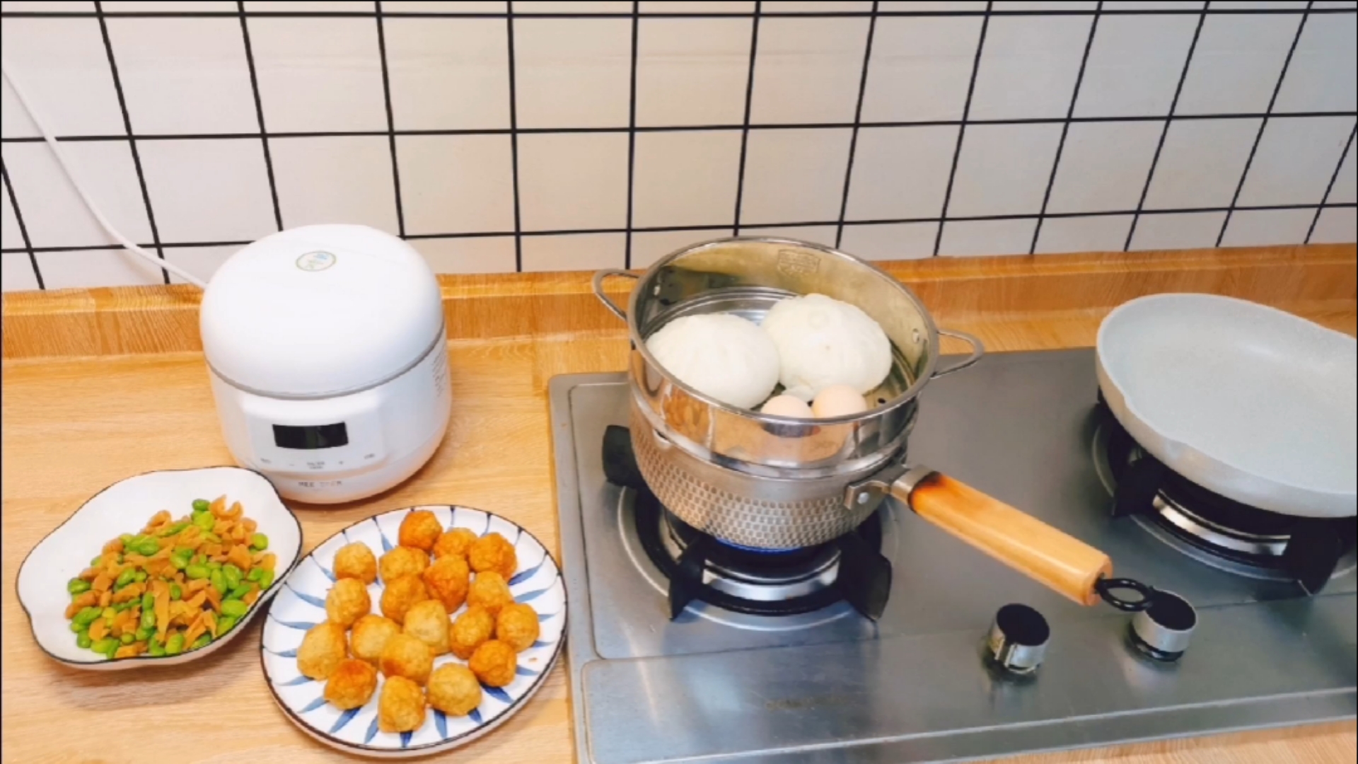 #异乡的春节#家有中小学生,每天准时给他们准备早餐|炸土豆鸡肉丸