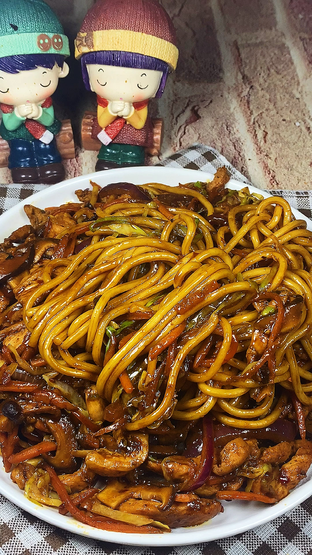 #贴秋膘#销魂鸡肉炒面