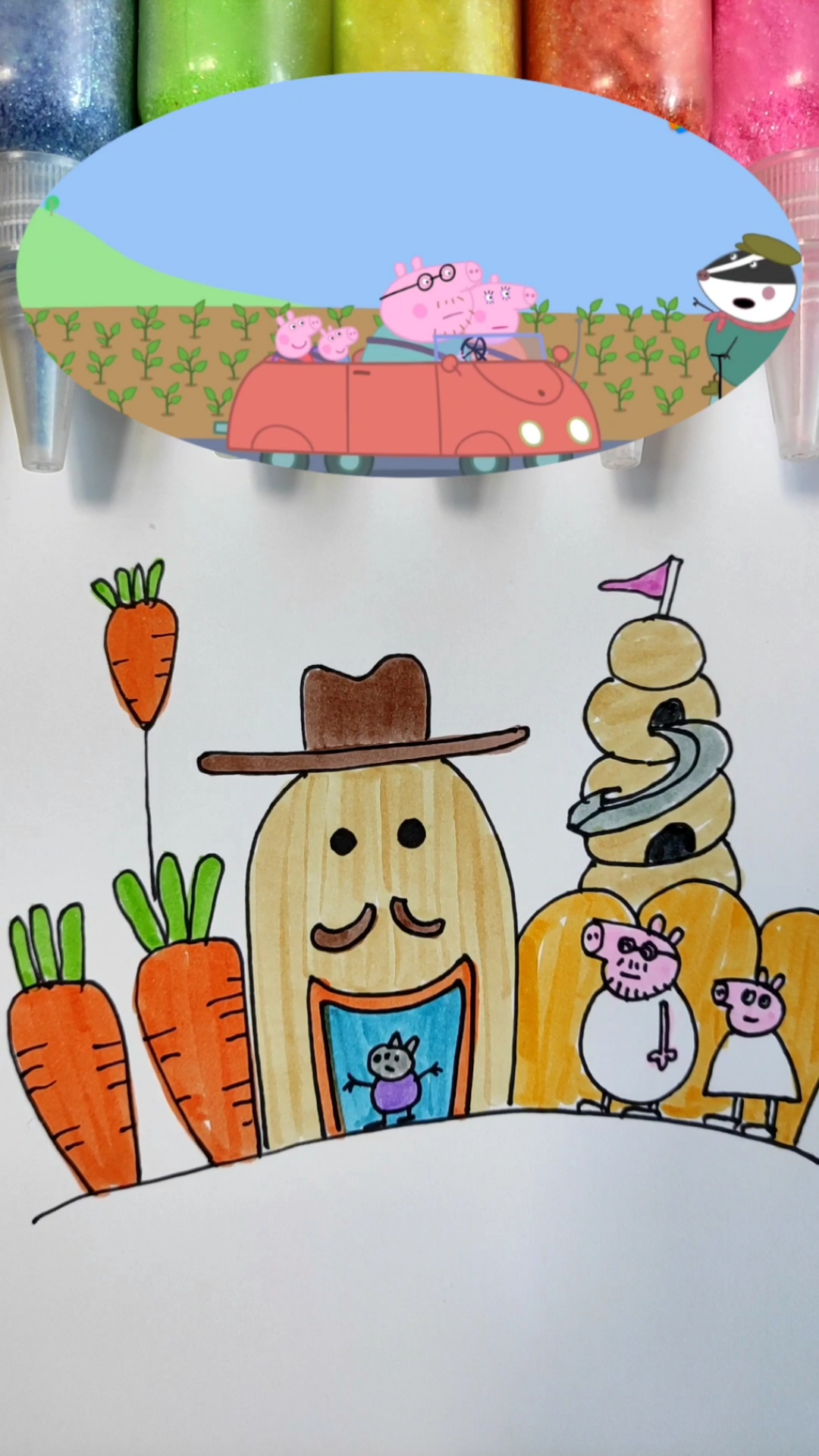 #简笔画#简笔画小猪佩奇