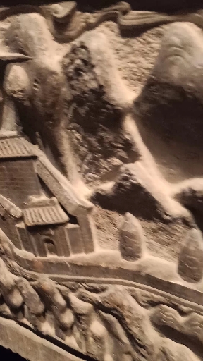 #带上全民去旅行#运城博物馆石雕上的故事—鲤鱼跳龙门
