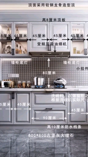 #音为有你#L型厨房:厨房设计和尺寸
