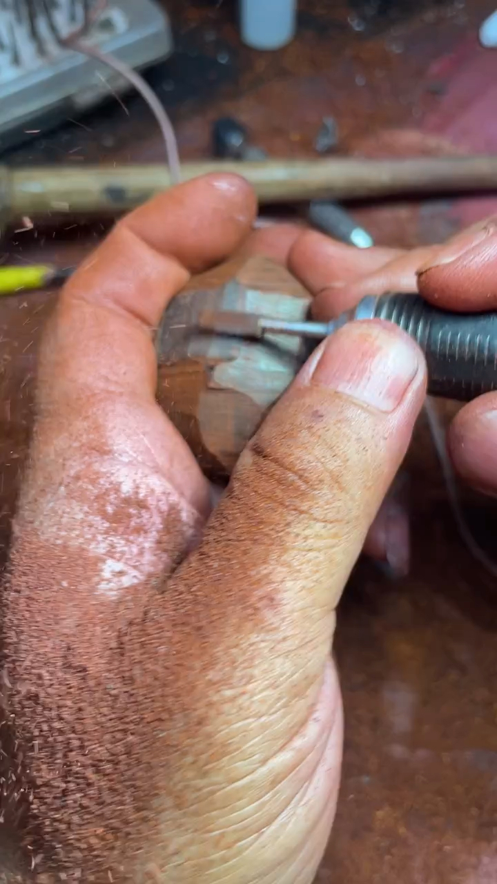 木头制作一个手把件