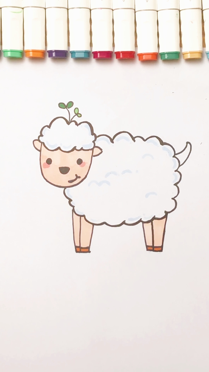 #简笔画#我这样的小草山羊,你喜欢么?