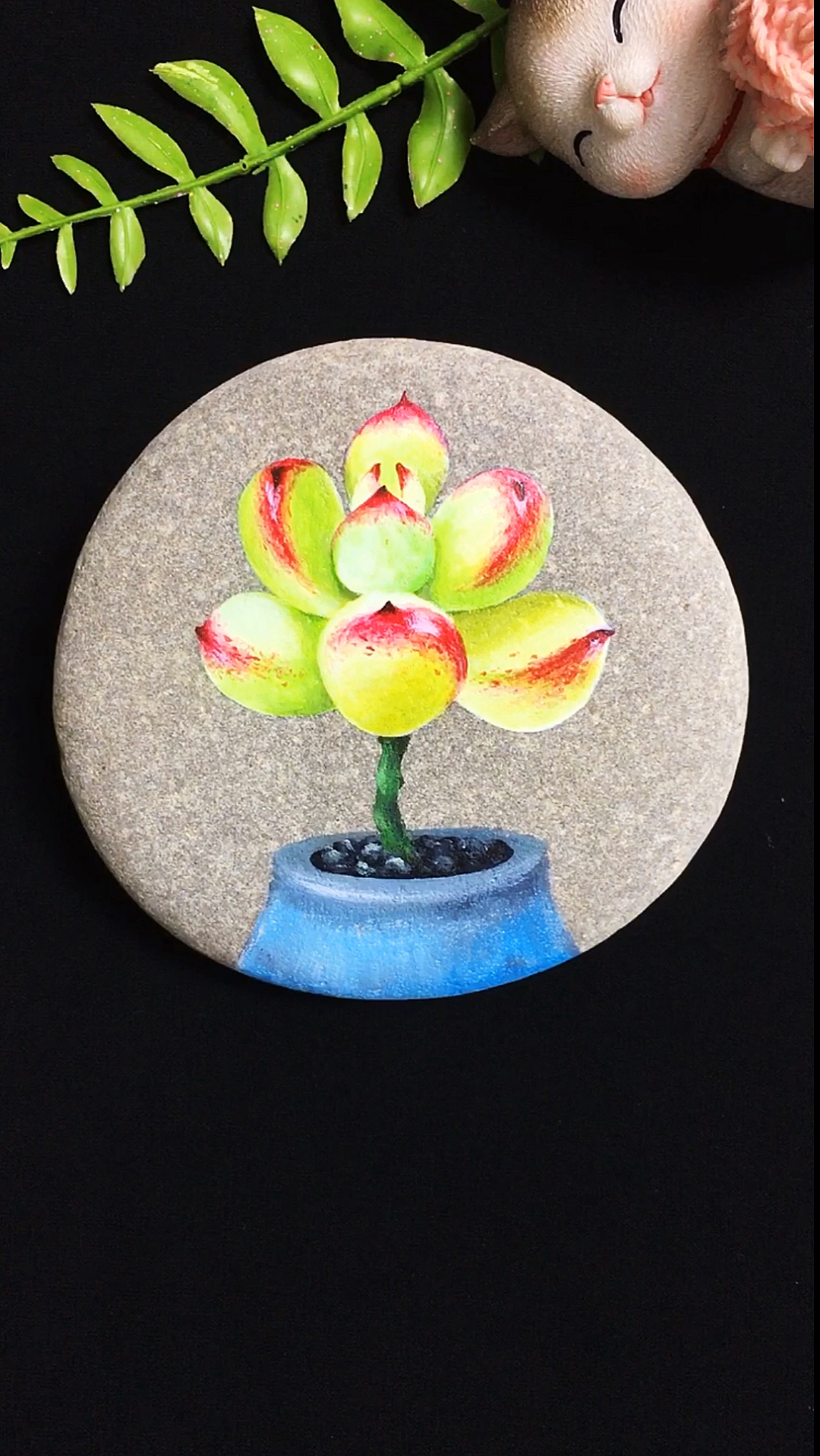 #绘画#别说,爸爸画的多肉还有点可爱呢……