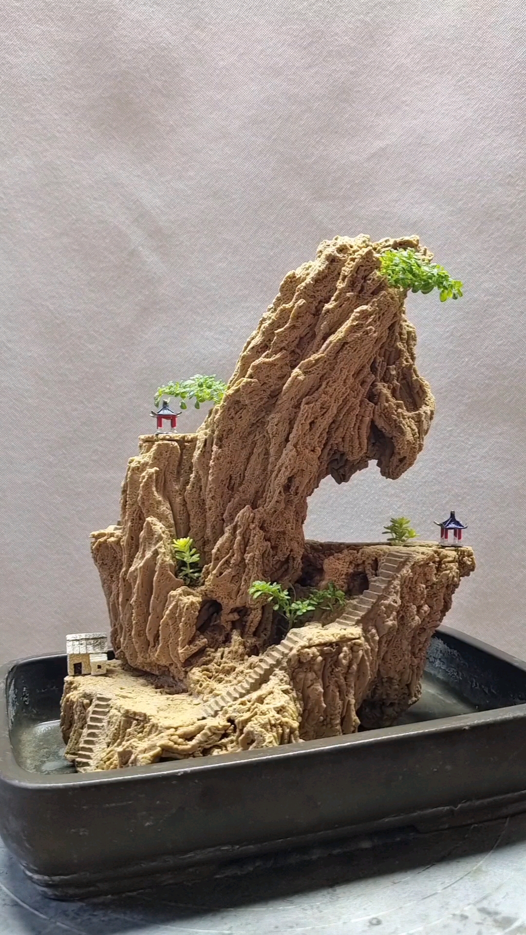 吸水石假山盆景新作欣赏四十一