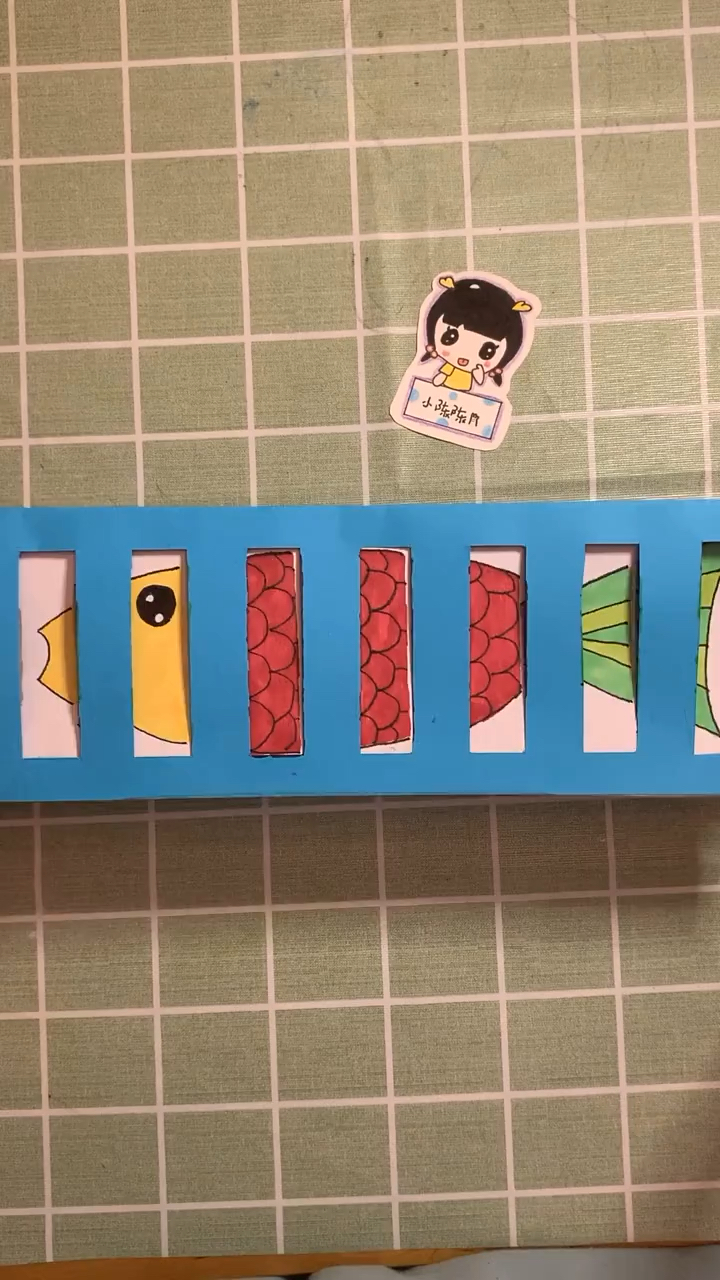 #少儿创意美术#鱼和骨头