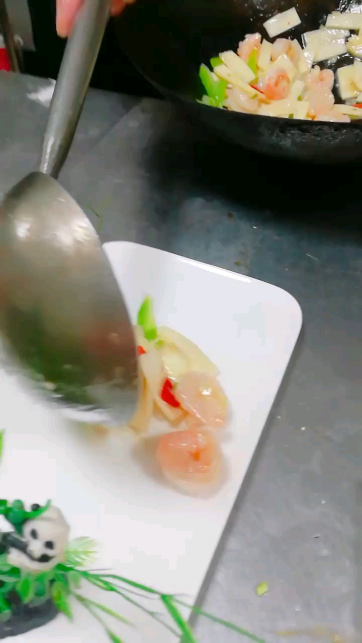 茭白炒虾仁