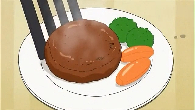 #蜡笔小新#蜡笔小新:在妮妮家吃味道浓腻的汉堡排哦