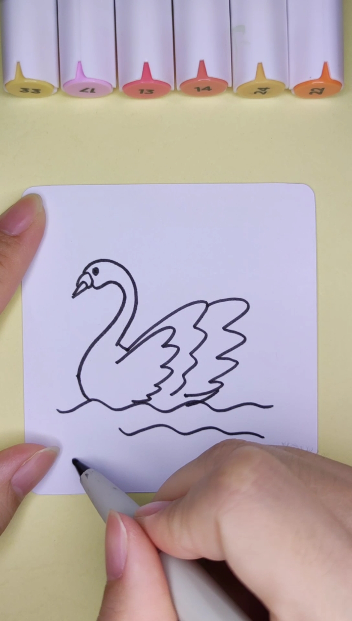 #简笔画#大白鹅