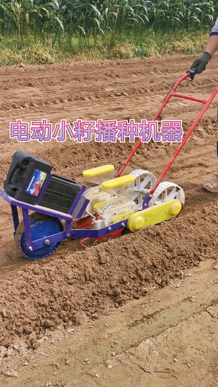 #电动小籽播种机#白菜萝卜香菜大葱韭菜娃娃菜油菜菠菜等各种小颗粒种子都可以播种