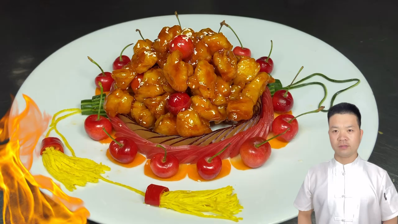 #美食看中国#厨子在酒店分享家常菜《樱桃肉》