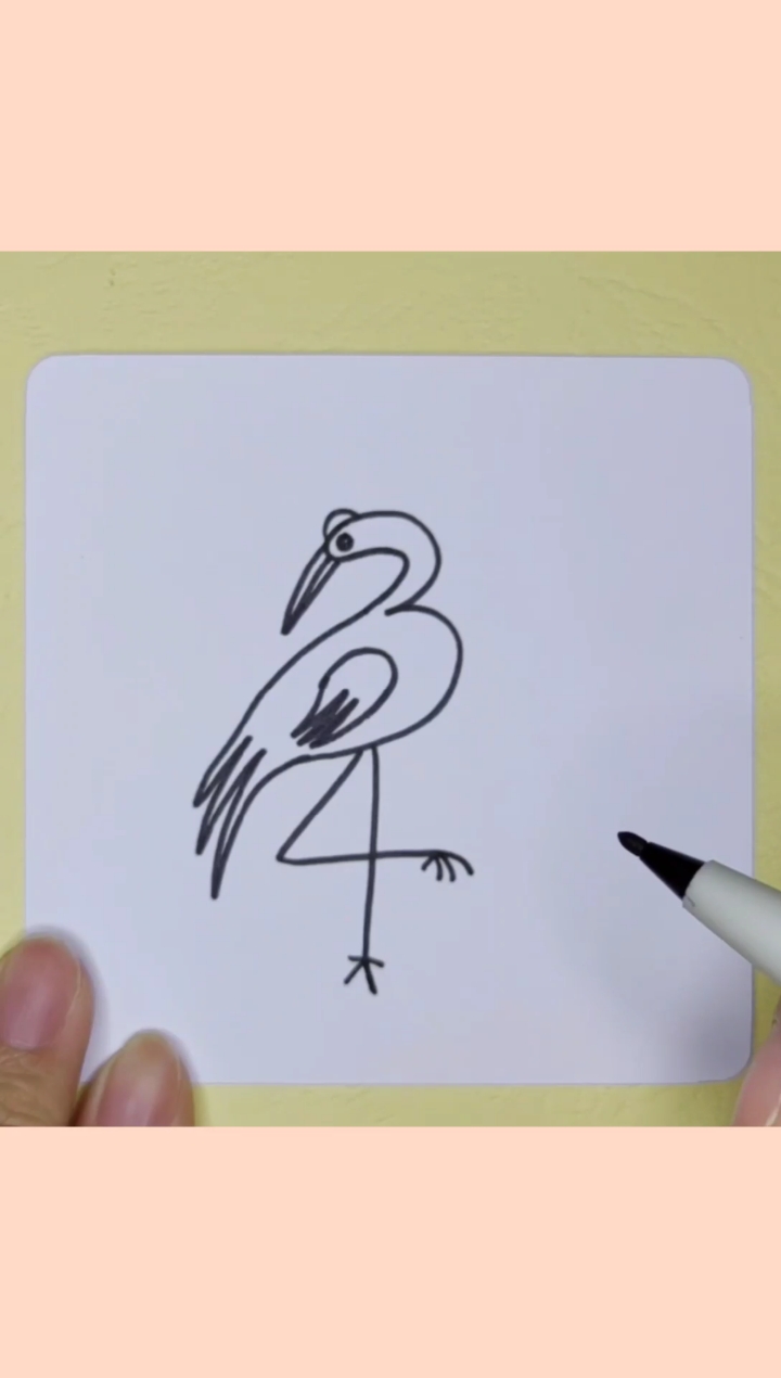 #画画原来如此简单#数字34创意画#画画#简笔画