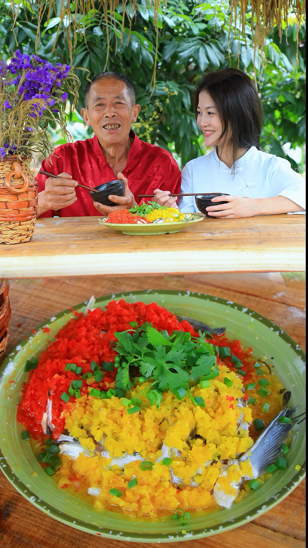 #美食#剁椒鱼头有着很高的营养价值、外公直接把一盘吃完了、喜欢吃的宝宝们可以做一下、